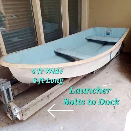 Photo Small Fiberglass Row Boat - Fits in Back of Truck $925