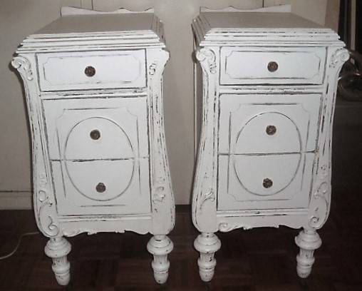 Photo TWO - Vintage Nightstands with Trumpet Legs $350