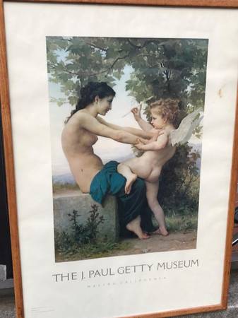 The J. Paul Getty Museum Malibu California - Framed Poster Art $70
