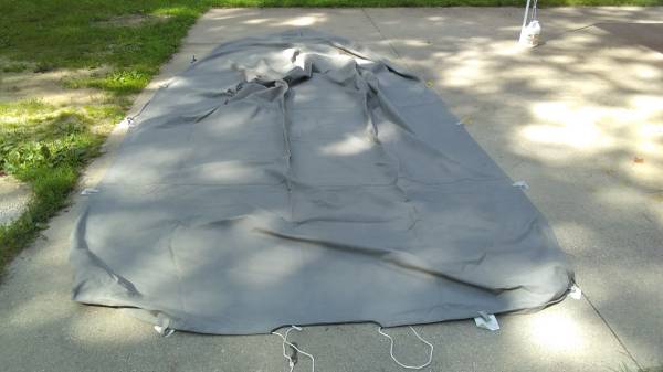 1750 LUND TYEE 17 FOOT BOAT CANVAS COVER $75