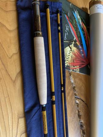 Photo 79 Mike McFarland Hand Rolled Fiberglass Fly Fishing Rod-ships free $599