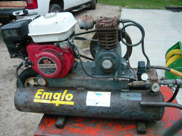 Photo Emglo gas power air compressor $85