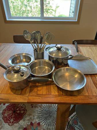 Photo Pan Set Stainless Steel Made in Italy $500