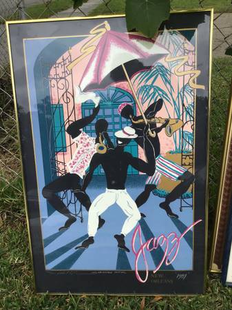 Photo 1989 New Orleans Jazz Festival Limited Edition Framed Poster $50