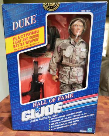Photo 1991 GI Joe DUKE Hall of Fame 12 Action Figure Collectors Editio $28