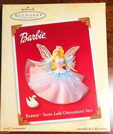 Photo 2003 Barbie Swan Lake Hallmark Keepsake Christmas Holiday Ornaments $19