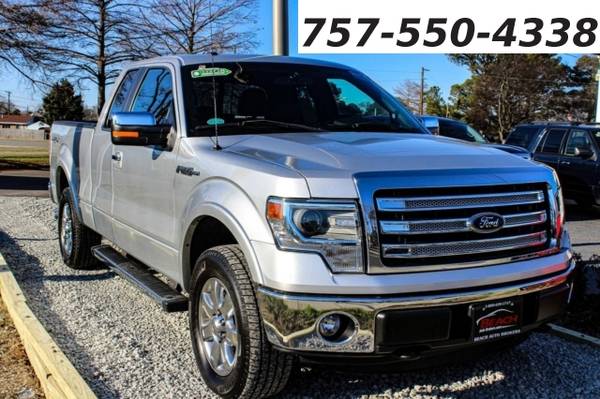 Photo 2014 Ford F-150 Lariat, LEATHER, BLUETOOTH, TOWING PACKAGE, SLIDIN (_Ford_ _F-150_ _Truck_)