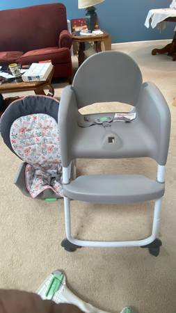 Photo High Chair, convertible to booster seat $75
