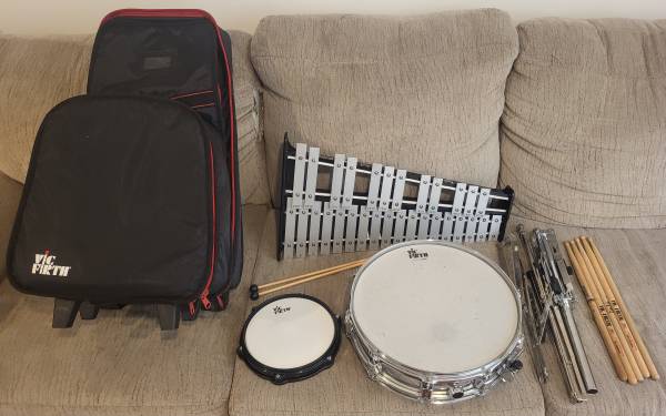 Photo Pearl  Vic Firth Drum and Xylophone Set with Case  $50