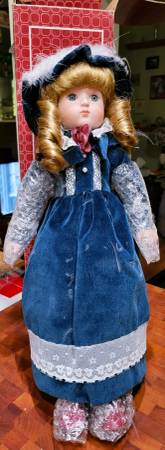 Photo Porcelain Doll 1984 Collector Series Montgomery Ward $30