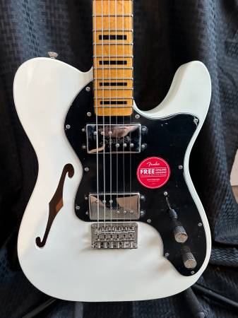 Photo Squier Classic Vibe 70s Telecaster Thinline Limited Ed. Olympic White $365