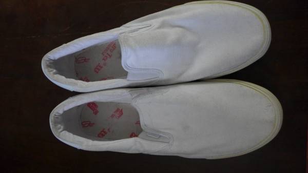 Photo Used Lugz Mens White Canvas Boat Shoes Size 15 $16