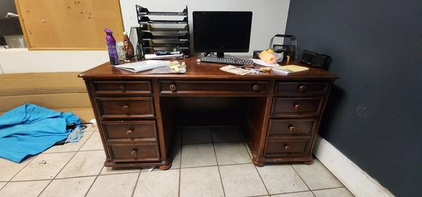 real wood desk- a classic - hand rubbed $150