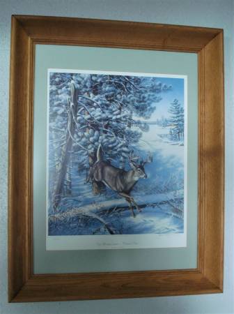 Photo James Meger Print Whitetail Deer Fast Moving Game $125