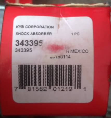 Photo KYB gas shock absorber Excel G (2) $60