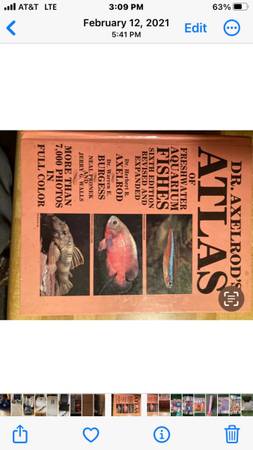Photo axelrod atlas fresh water fish $35