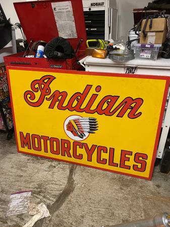 Photo Indian Motorcycle dealer sign $400