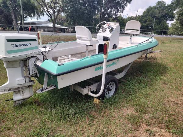 1997 wellcraft 16 ft ( 90 hp Johnson) aluminum trailer $3,800 | Boats 