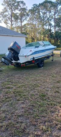 Photo 21 ft searay bowrider wboat trailer  200hp evinrude outbd motor $4,850