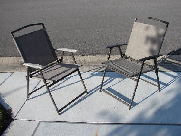 2 Hton Bay Folding Chairs - BRAND NEW $35