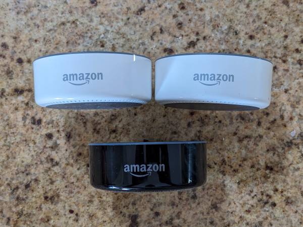 Photo Chromecast 2nd Generation Streamer (NC2-6A5) with (3) Amazon Echo Dot $20