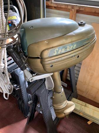 Photo Outboard Motor Antique Vintage 1952 Goodyear Sea-bee 5hp $225