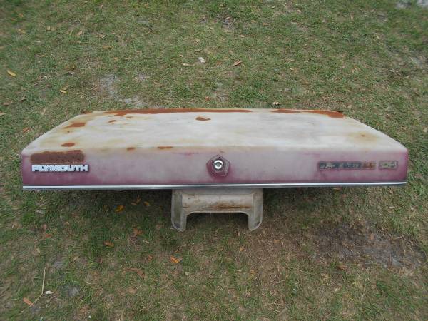 Photo Plymouth Caravelle Deck Lid $75