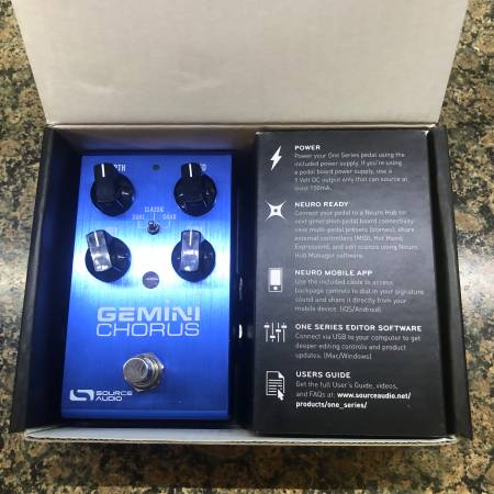 Source Audio Gemini Chorus GuitarBass Effects Pedal $120
