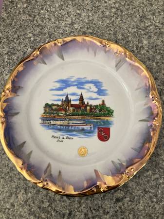 Vintage Rhine River boat plate $25