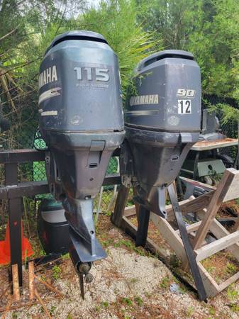 Photo Yamaha F115 and F90 outboard parts $123,456