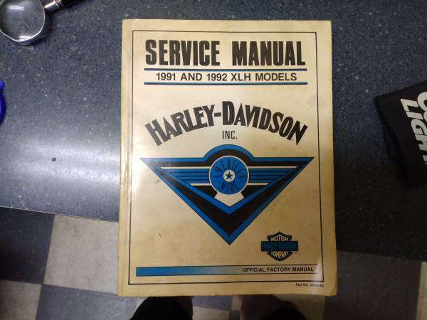 Photo harley davidson sporster 1991  1992 srevice manual $20