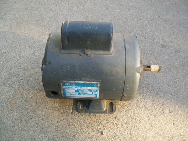 Photo Gould 34 HP motor $100