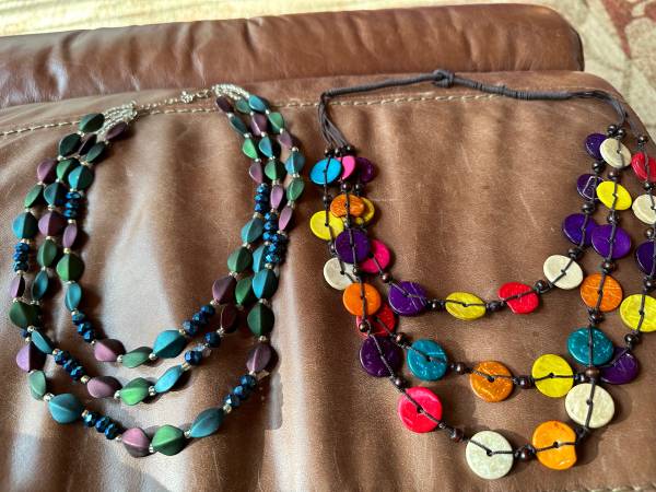 Vintage wooden necklaces $30