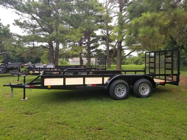 Photo 2022 - 16ft Tandem Axle Utility Trailer - $1,995 (TuttleNewcastle) lsaquo image 1 of 22 rsaquo (google map)
