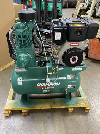 Photo NEW Chion Gardner Denver 9hp 30gallon YANMAR Diesel Air Compressor $7,600