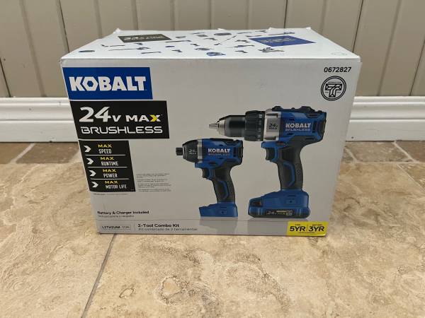 Photo New Kobalt 24V 2-Tool Combo Kit $150