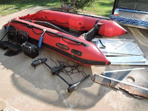 Photo Seamax Ocean 430 14 Ft. Inflatable Boat Needs Repairs Good Title $600