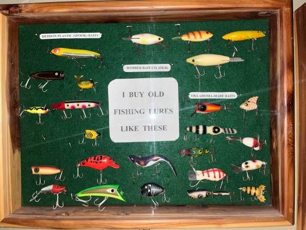 WANTED OLD FISHING LURES AND TACKLE