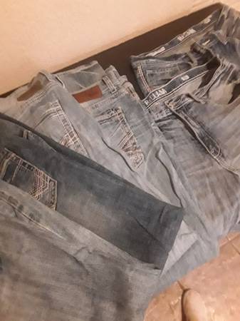 Photo mens rock revival jeans $15