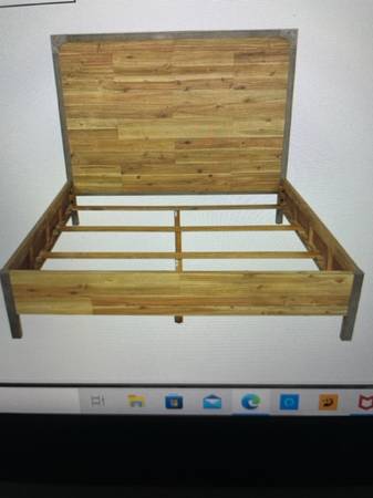 Photo World Market Industrial Style Bed Frame $100