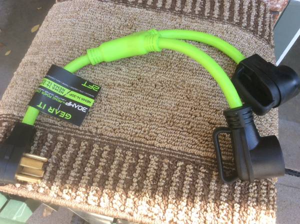 Photo 4 Prong Dryer Splitter 30 Amp, NEMA 14-30P to (2)14-30R Y Receptacle 3 $40