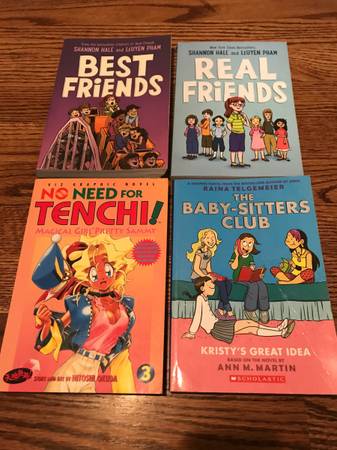 Photo BEST FRIENDS, REAL FRIENDS, BABY-SITTERS CLUB 4 COMIC  GRAPHIC NOVELS $15