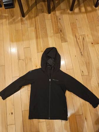 Photo Boys Black Marmot Winter Coat, Size M $50