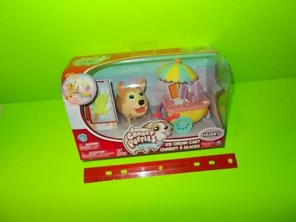Photo Chubby Puppies and Friends Husky Ice Cream Cart Playset __ New $15