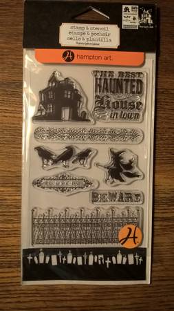 Hton Art new Halloween sts  stencil set Best Haunted House $15