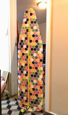 Photo Ironing board  Foldable with pull-out iron rest $20
