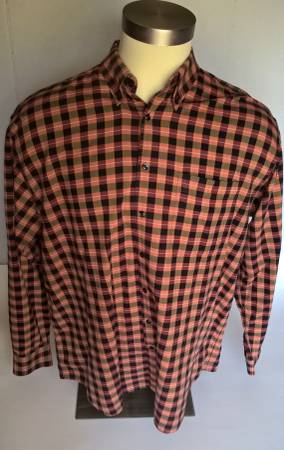 Mens XL casual shirt like new checkered long sleeve Windsor Lake $20