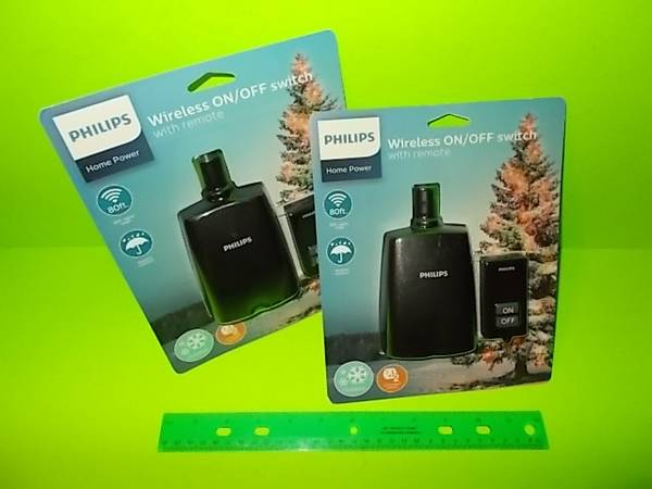 Photo PHILIPS Outdoor Lighting Wireless Switch On  OFF with Remote __ New $10