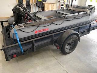 Photo Saturn Inflatable Boat with electric motor $1,400