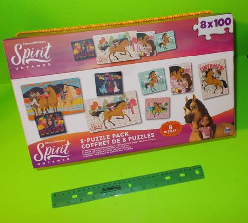 Photo Spirit Riding Free 8 Pack Puzzle Set__New $15